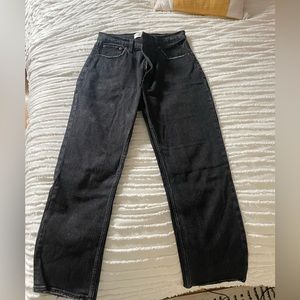 Abercrombie ankle straight high rise jeans